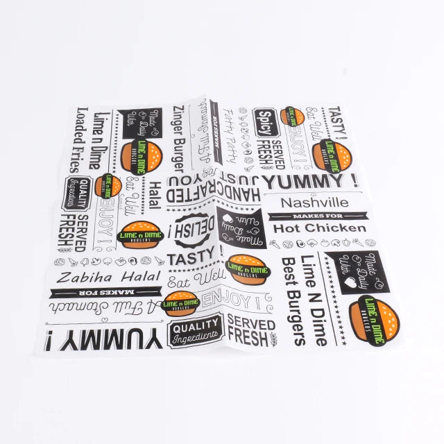 New Arrival Customized Printed Grease Proof Paper for Food New Arrival Customized Printed Grease Proof Paper for Food