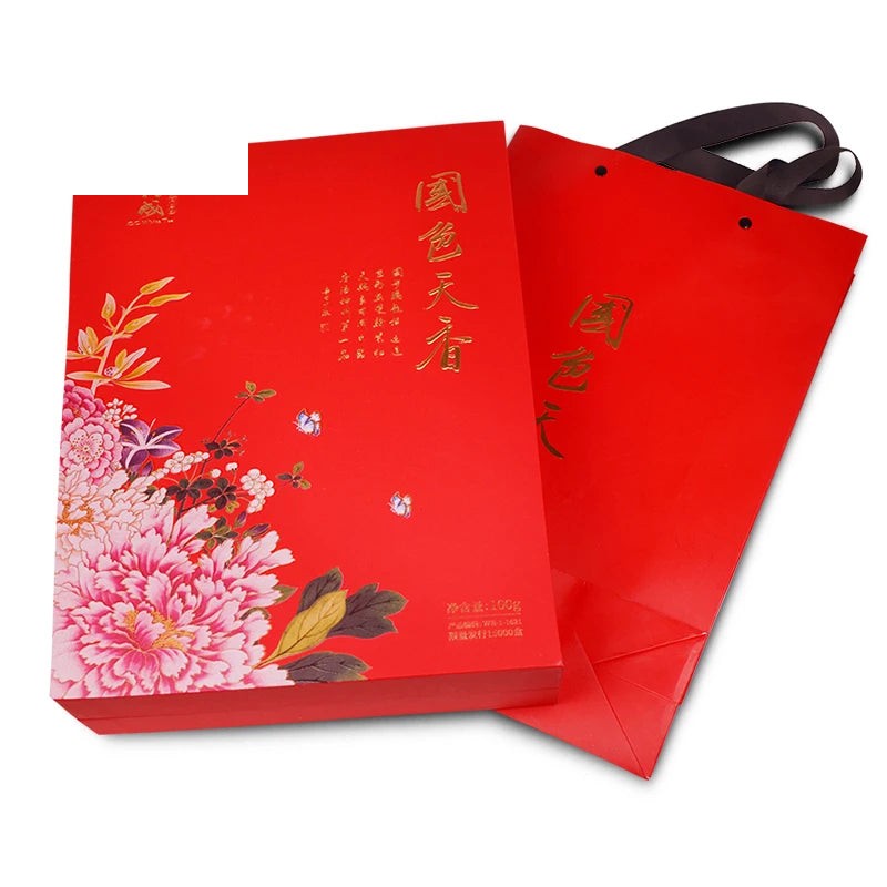 New Custom Printed Red Matt Luxury Gift Paper Bag New Custom Printed Red Matt Luxury Gift Paper Bag