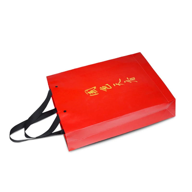 New Custom Printed Red Matt Luxury Gift Paper Bag New Custom Printed Red Matt Luxury Gift Paper Bag