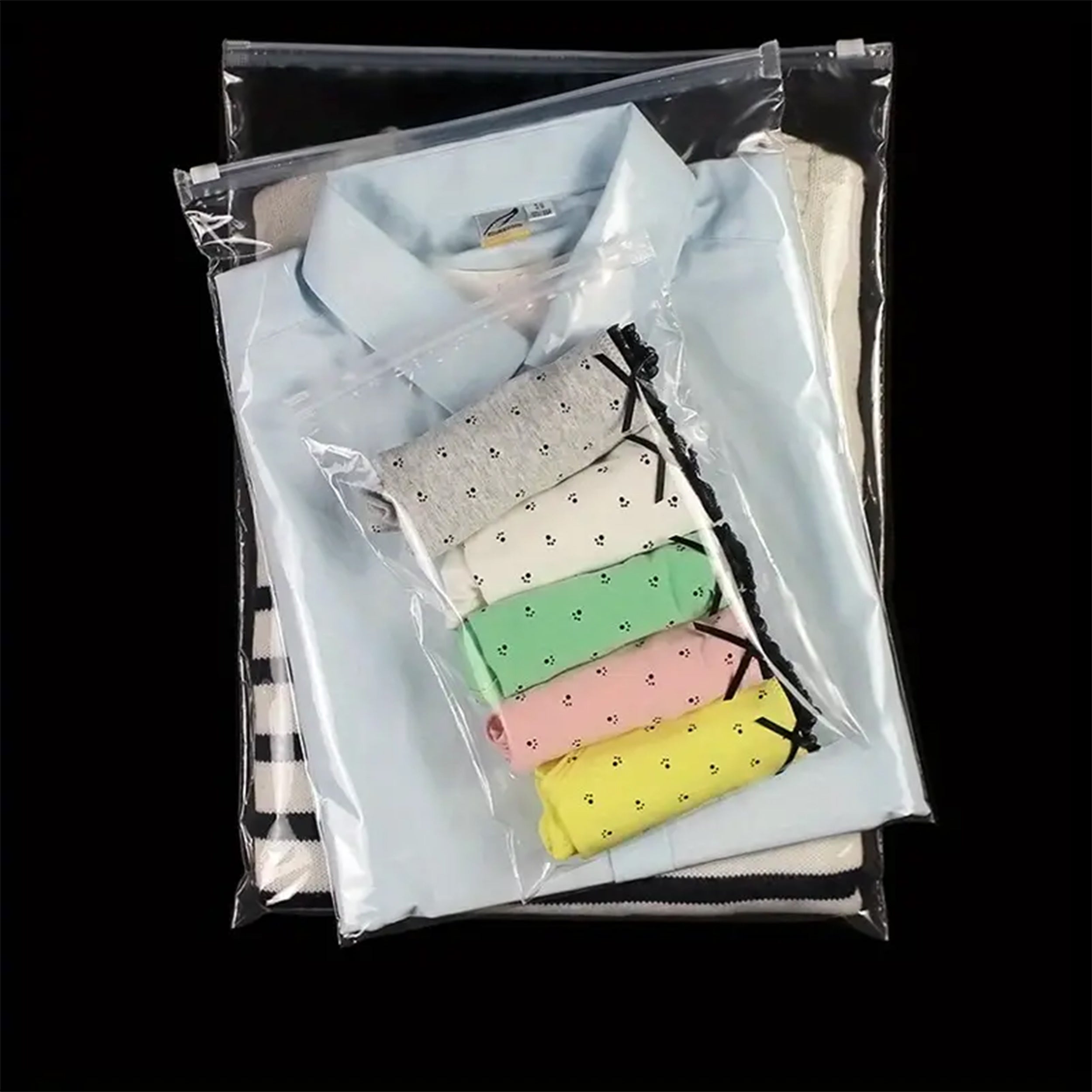 Opalite Clear Poly Plastic Slider Zip Organization Bags Opalite Clear Poly Plastic Slider Zip Organization Bags