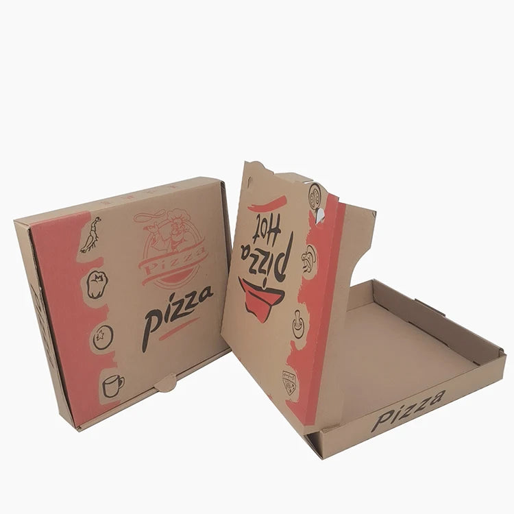 Portable Custom Printed Pizza Corrugated Paper Box with Portable Custom Printed Pizza Corrugated Paper Box with