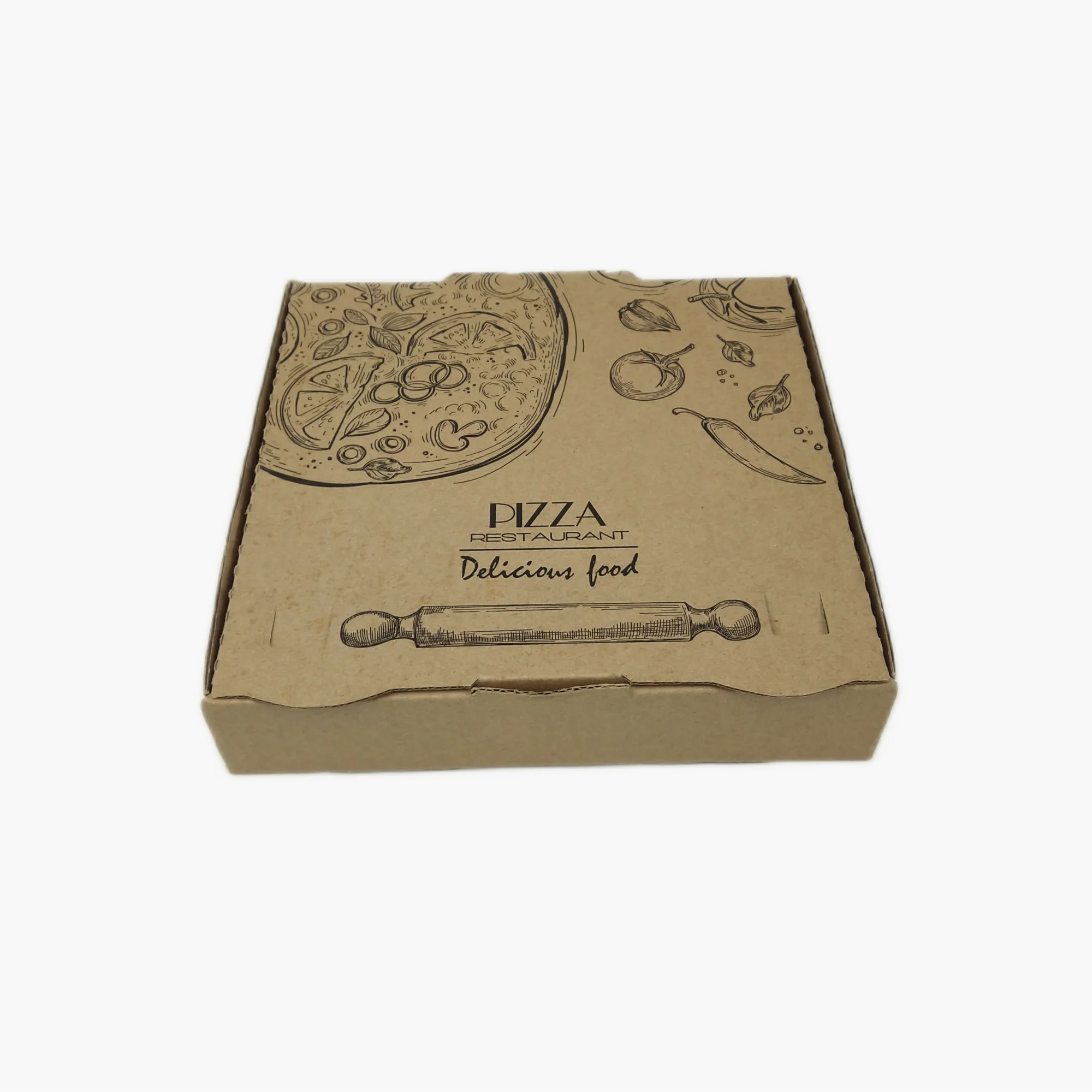 Portable Custom Printed Pizza Corrugated Paper Box with Portable Custom Printed Pizza Corrugated Paper Box with