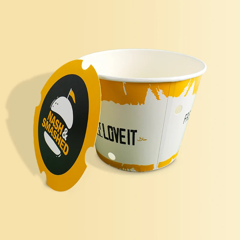 Premium Eco-Friendly White Cardboard Chicken Buckets Double Premium Eco-Friendly White Cardboard Chicken Buckets Double