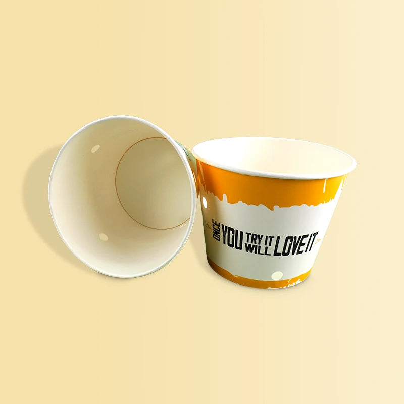 Premium Eco-Friendly White Cardboard Chicken Buckets Double Premium Eco-Friendly White Cardboard Chicken Buckets Double