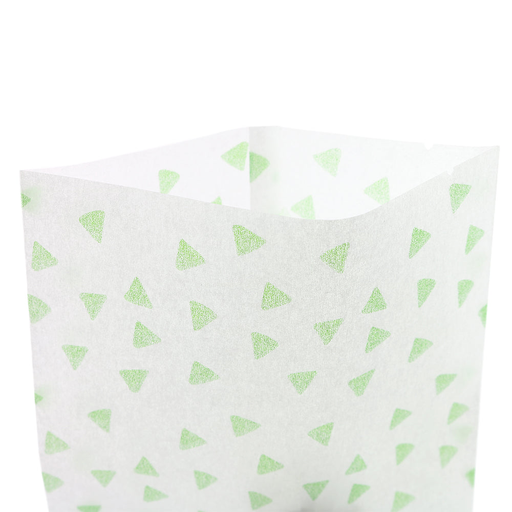 Printed Diamond Design Rice Paper Open Top Bags Printed Diamond Design Rice Paper Open Top Bags