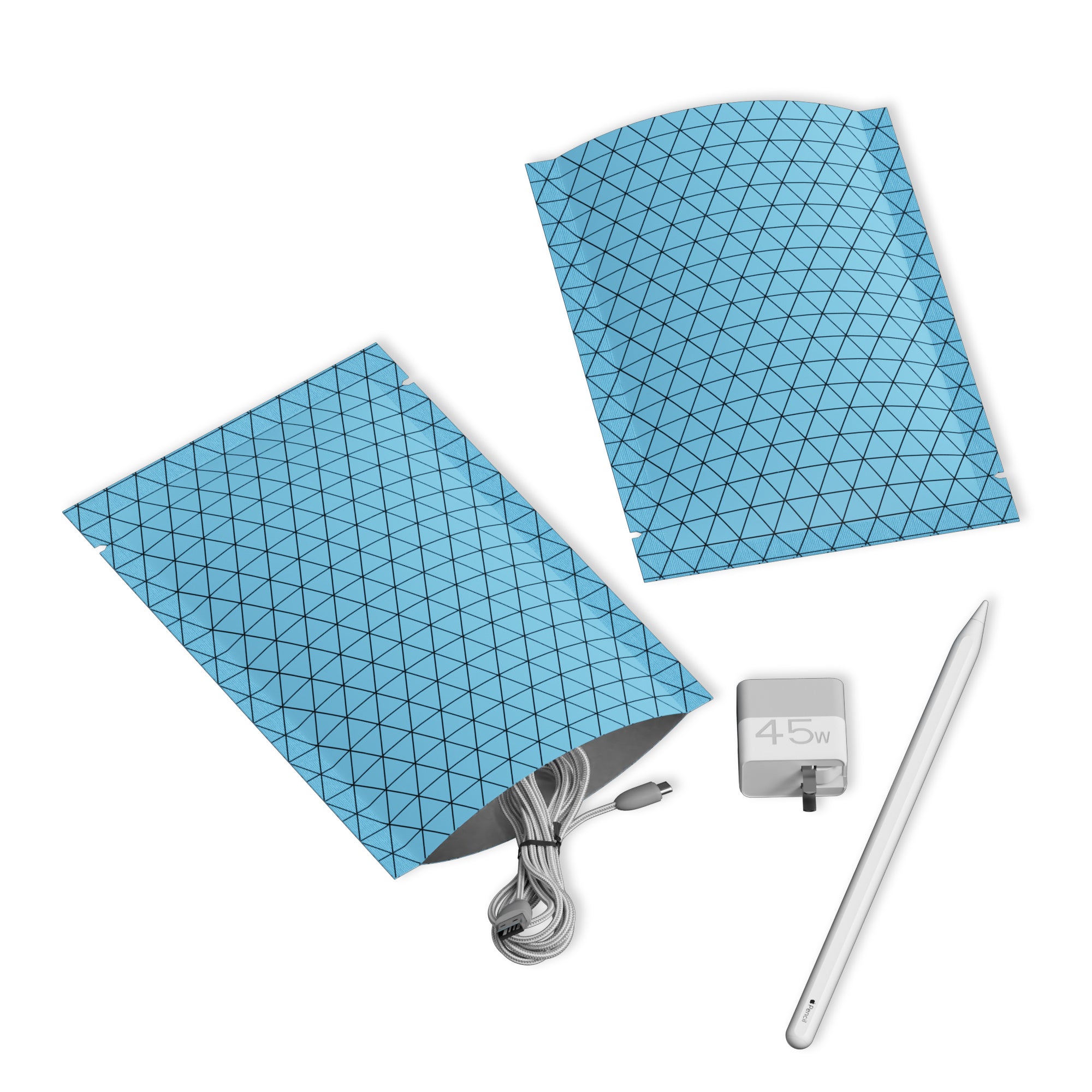 Aluminum Foil Open Top Bags with Colorful Prism Aluminum Foil Open Top Bags with Colorful Prism
