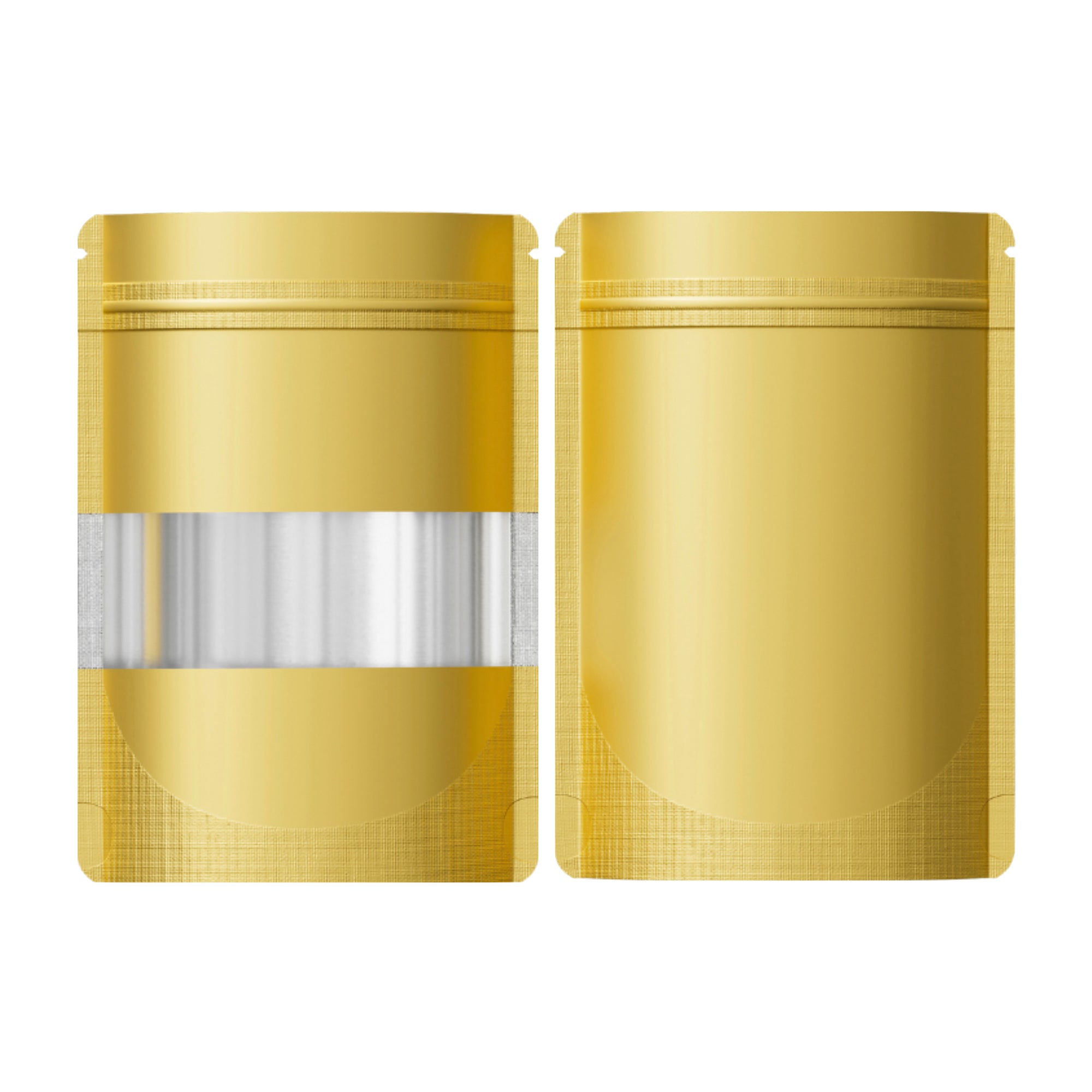 Matte Chardonnay Gold Frosted Window Mylar Stand