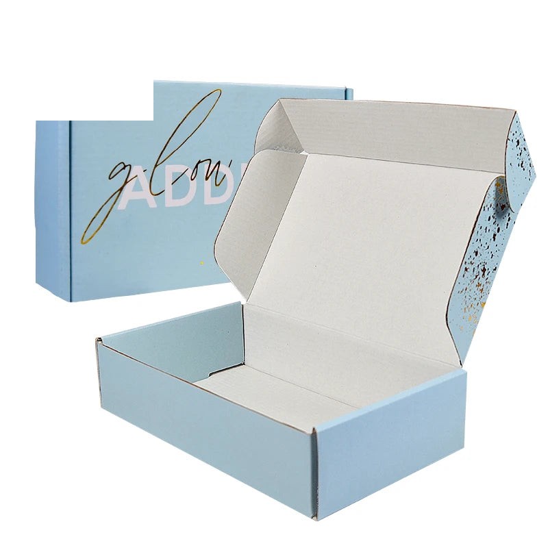 Recyclable Gold Foil Corrugated Shipping Paper Gift Clothes Recyclable Gold Foil Corrugated Shipping Paper Gift Clothes