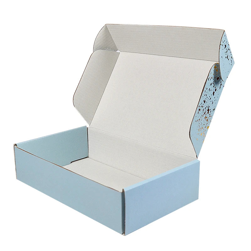 Recyclable Gold Foil Corrugated Shipping Paper Gift Clothes Recyclable Gold Foil Corrugated Shipping Paper Gift Clothes