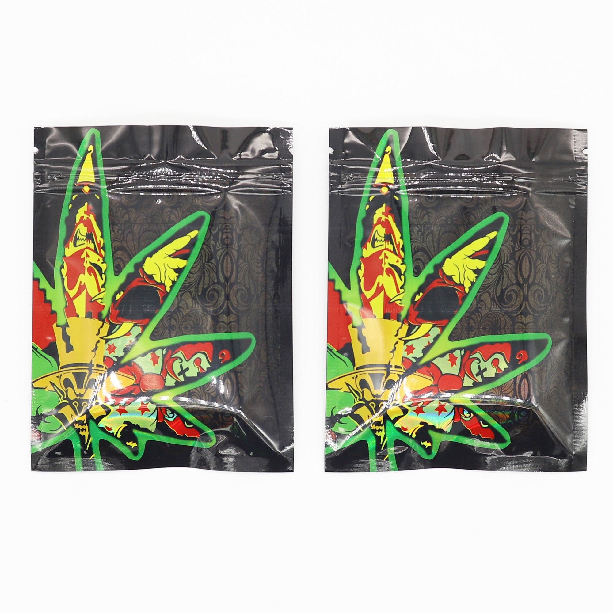 Reusable Flat Zipper Seal Bags – Decorative Leaves Design Reusable Flat Zipper Seal Bags – Decorative Leaves Design