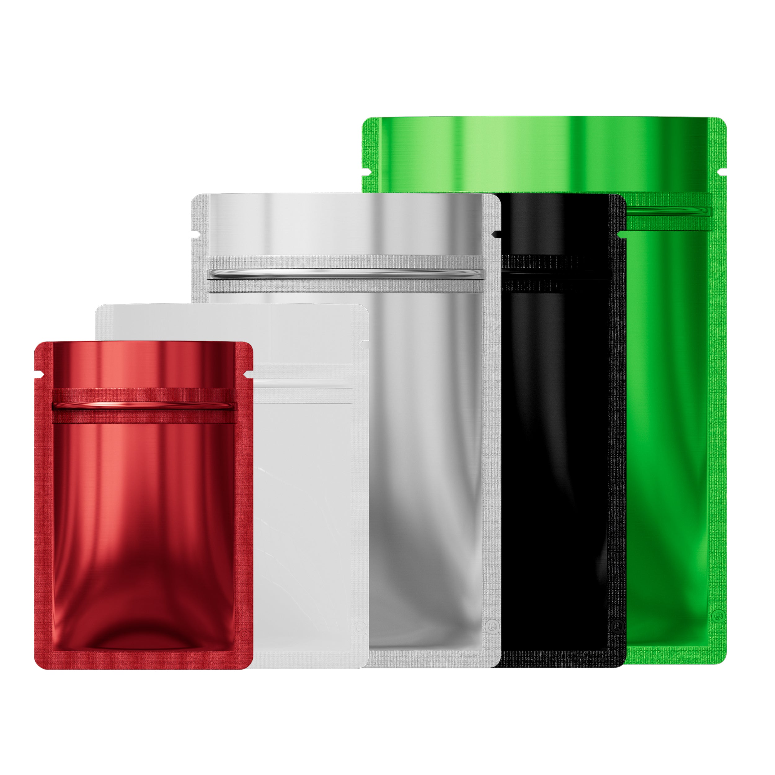 Reusable Flat Zipper Seal Bags – Double-Sided Glossy Colored Reusable Flat Zipper Seal Bags – Double-Sided Glossy Colored
