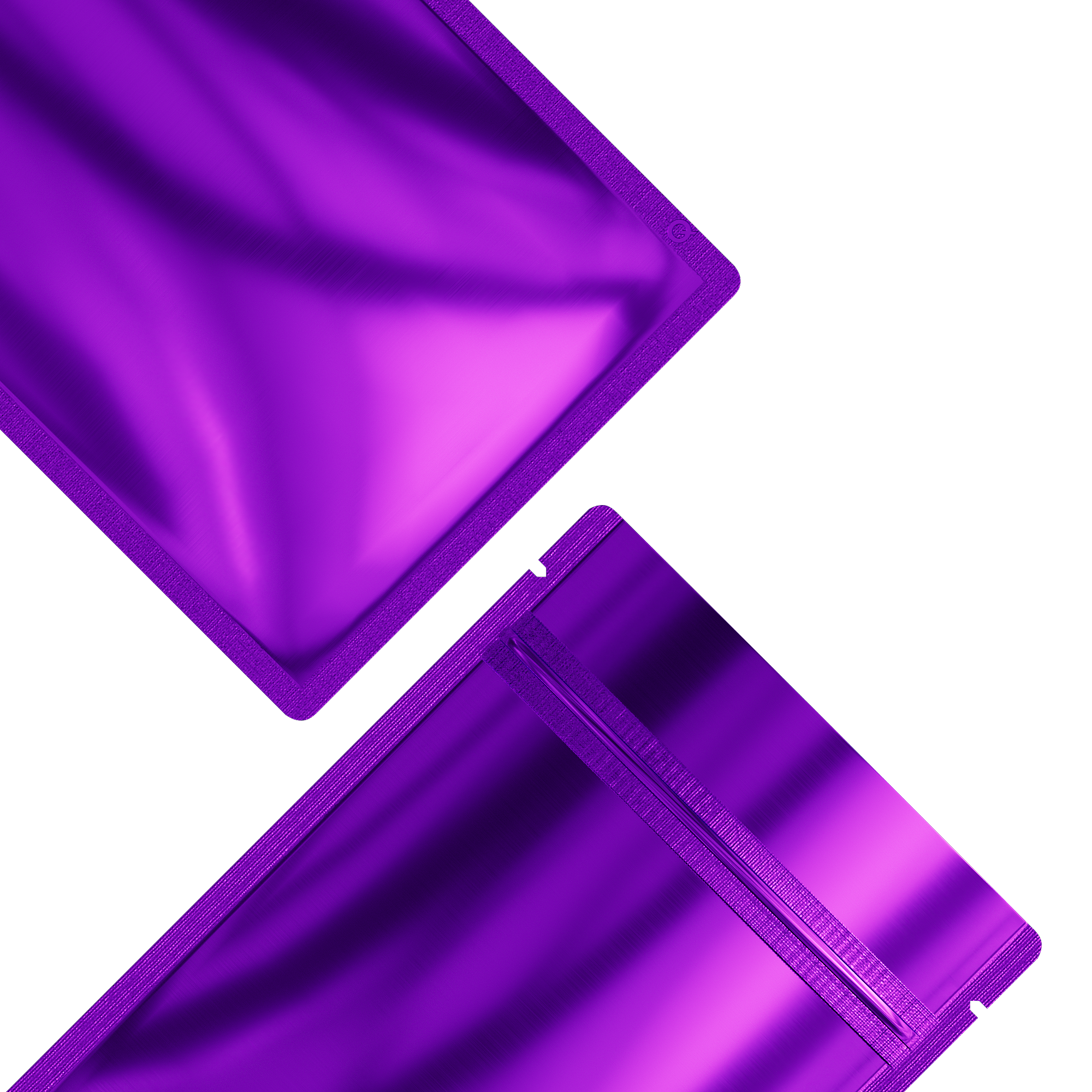 Reusable Flat Zipper Seal Bags – Glossy Grape Purple Reusable Flat Zipper Seal Bags – Glossy Grape Purple