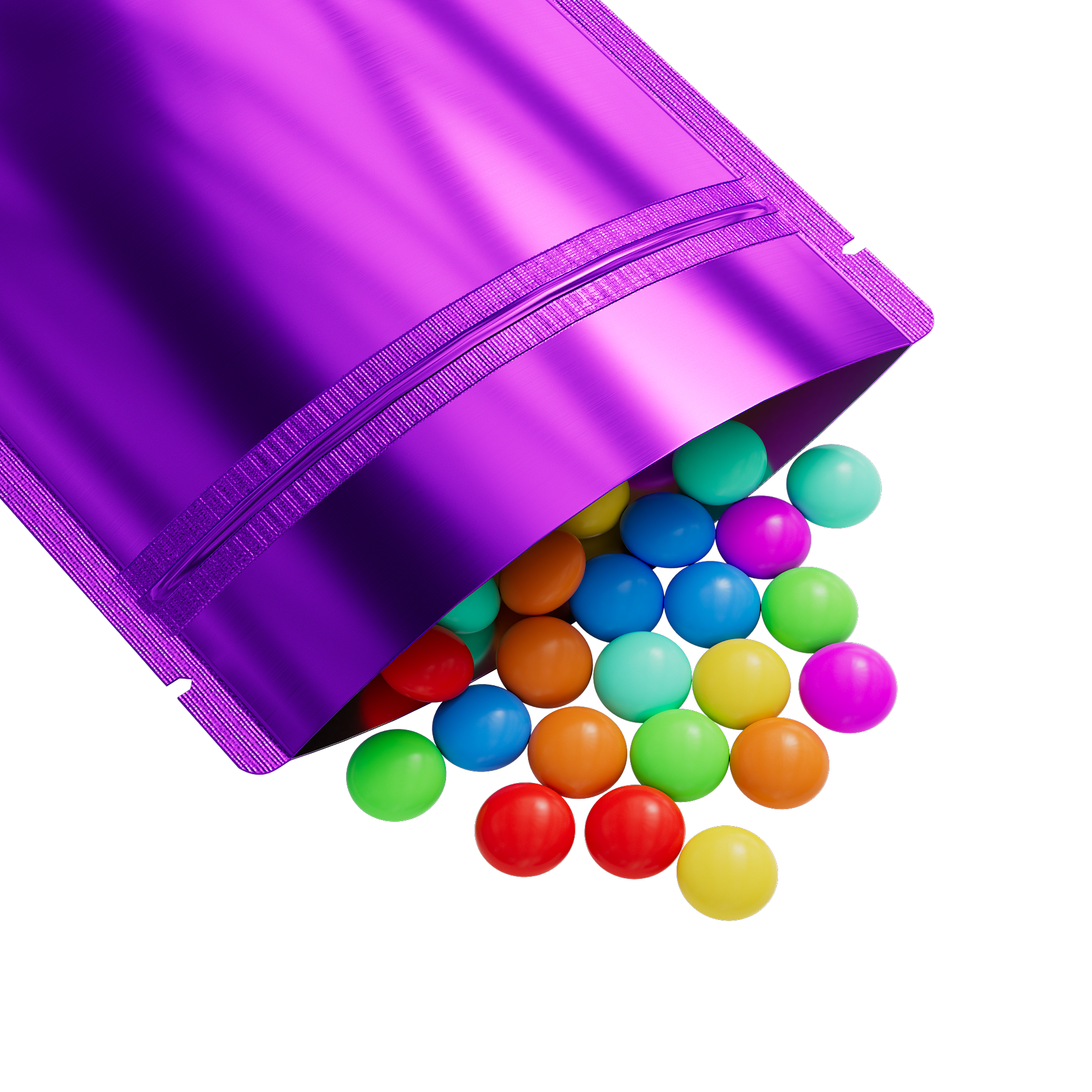 Reusable Flat Zipper Seal Bags – Glossy Grape Purple Reusable Flat Zipper Seal Bags – Glossy Grape Purple