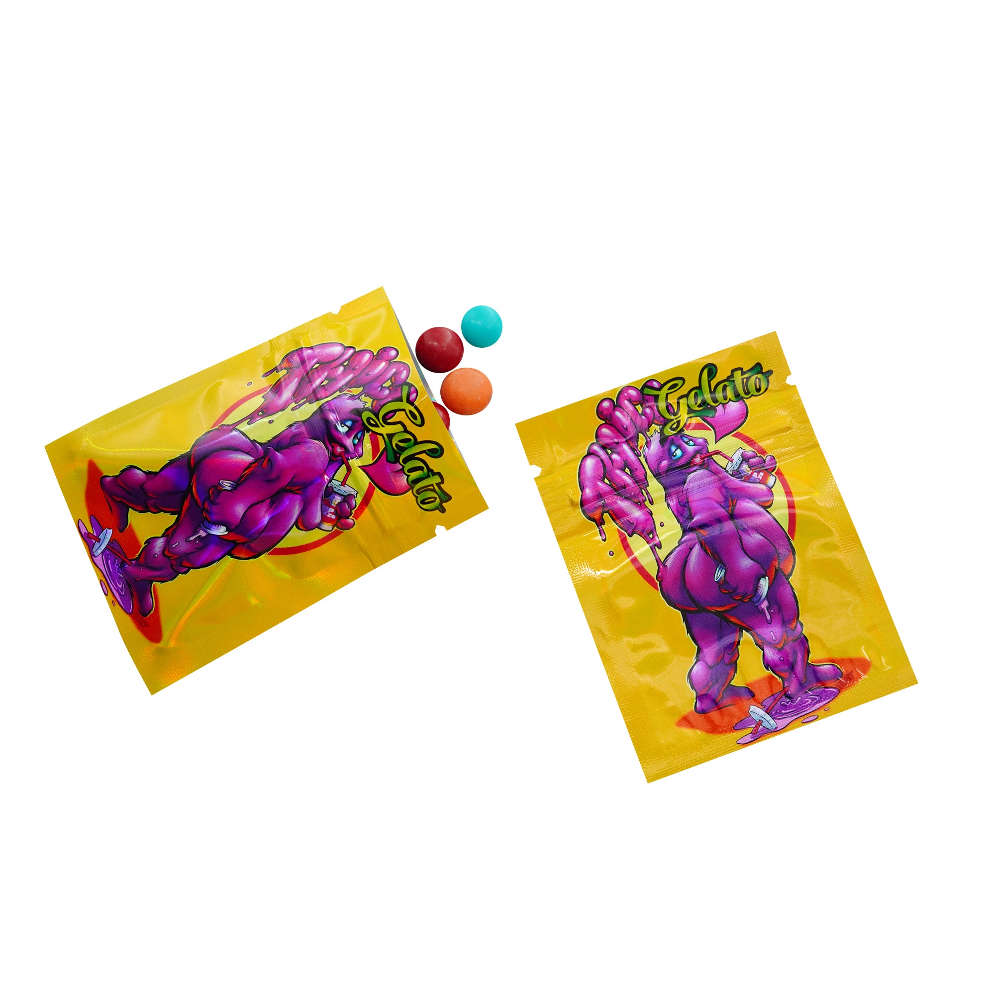Reusable Flat Zipper Seal Bags – Holographic Assorted Design Reusable Flat Zipper Seal Bags – Holographic Assorted Design