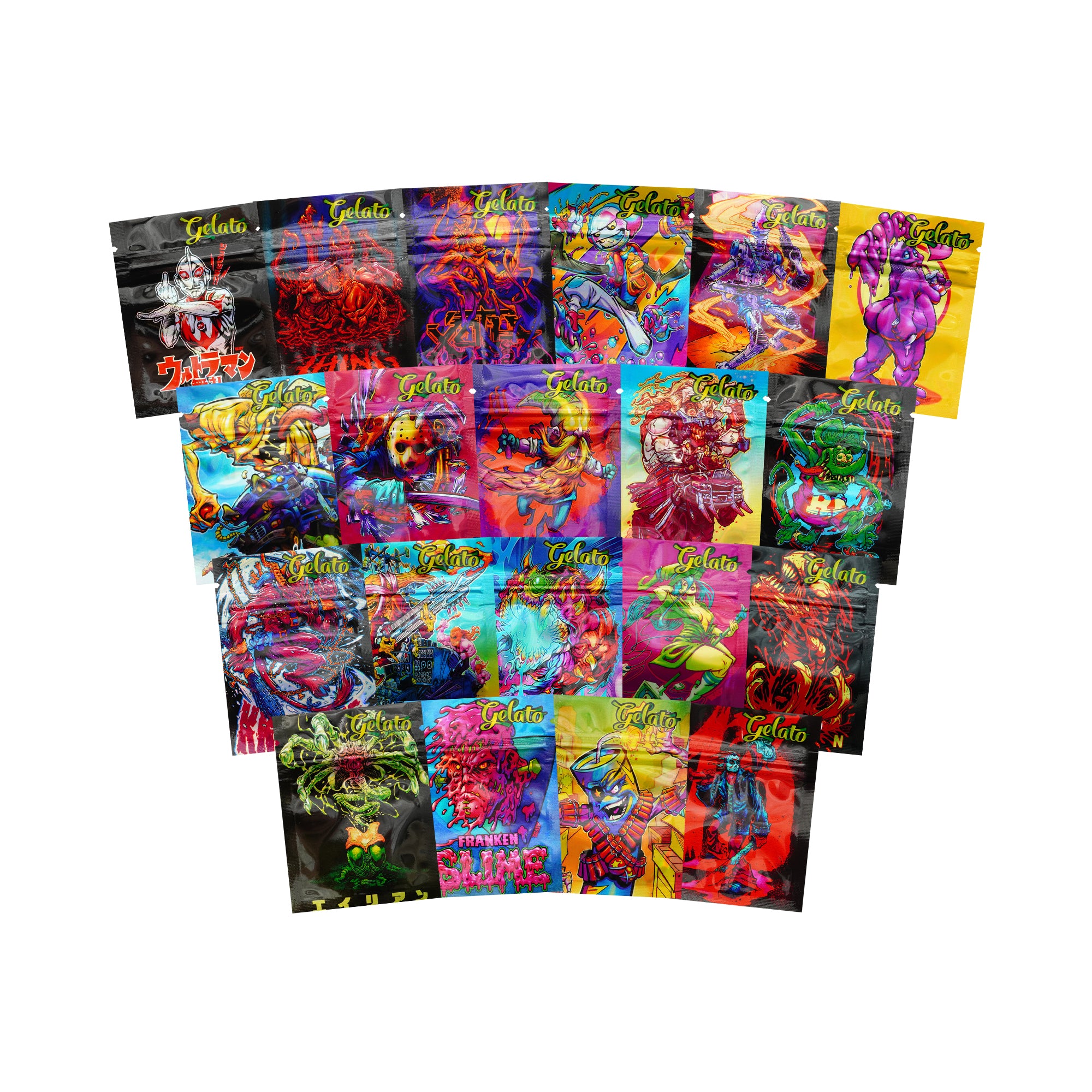 Reusable Flat Zipper Seal Bags – Holographic Assorted Design Reusable Flat Zipper Seal Bags – Holographic Assorted Design