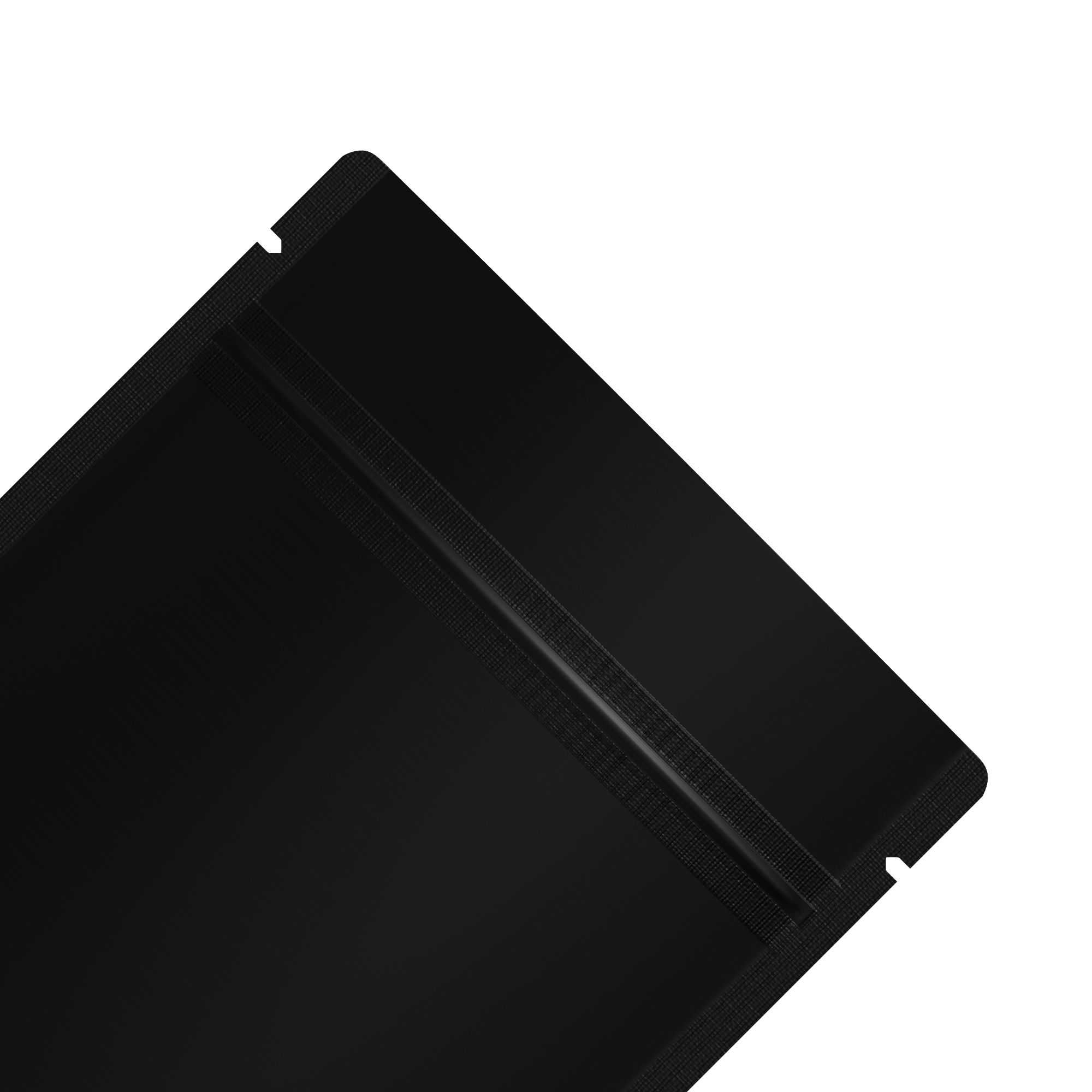 Reusable Flat Zipper Seal Bags – Matte Foggy Night Black Reusable Flat Zipper Seal Bags – Matte Foggy Night Black