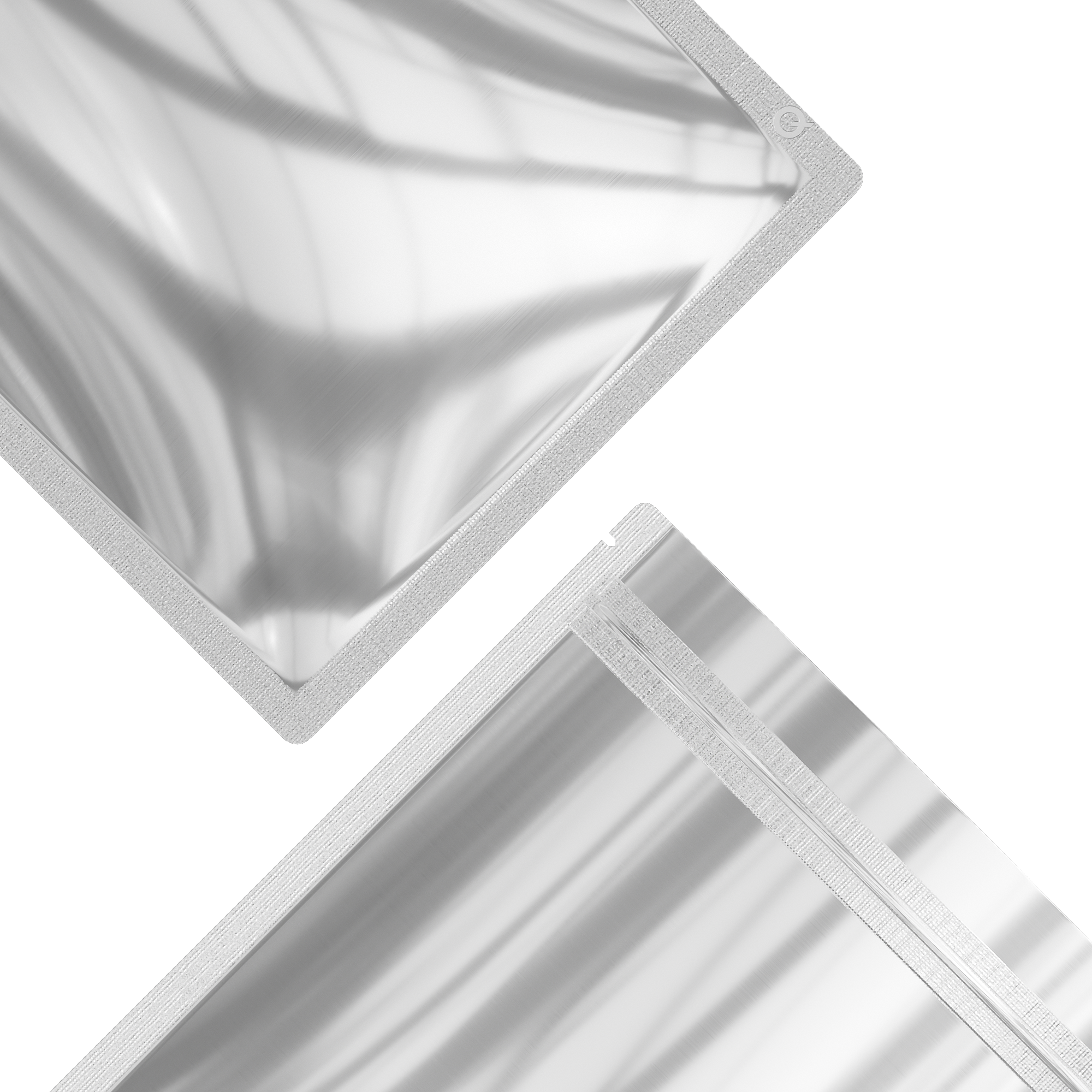 Reusable Flat Zipper Seal Bags – Single Side Clear & Silver Reusable Flat Zipper Seal Bags – Single Side Clear & Silver