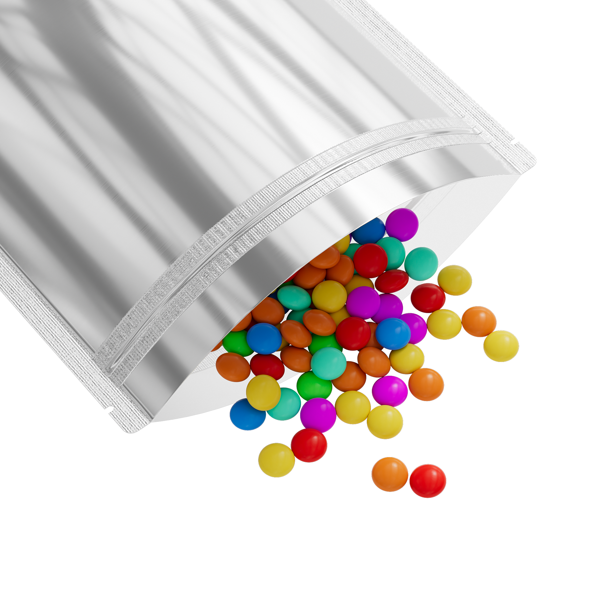 Reusable Flat Zipper Seal Bags – Single Side Clear & Silver Reusable Flat Zipper Seal Bags – Single Side Clear & Silver