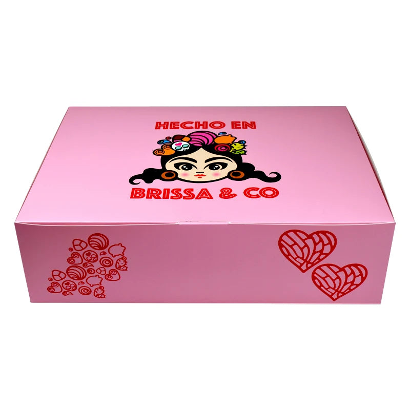 Custom Pink Print Coated Food Paper Box Packaging 3 Donuts Custom Pink Print Coated Food Paper Box Packaging 3 Donuts