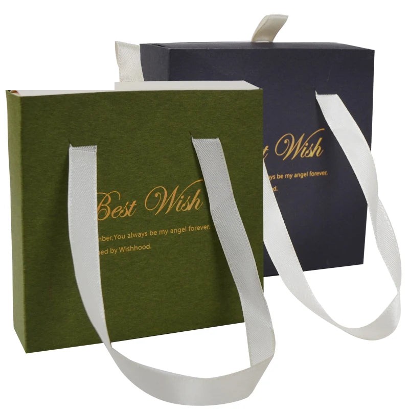 Customized Logo Jewelry Box Packaging Box Matte Green Drawer Customized Logo Jewelry Box Packaging Box Matte Green Drawer