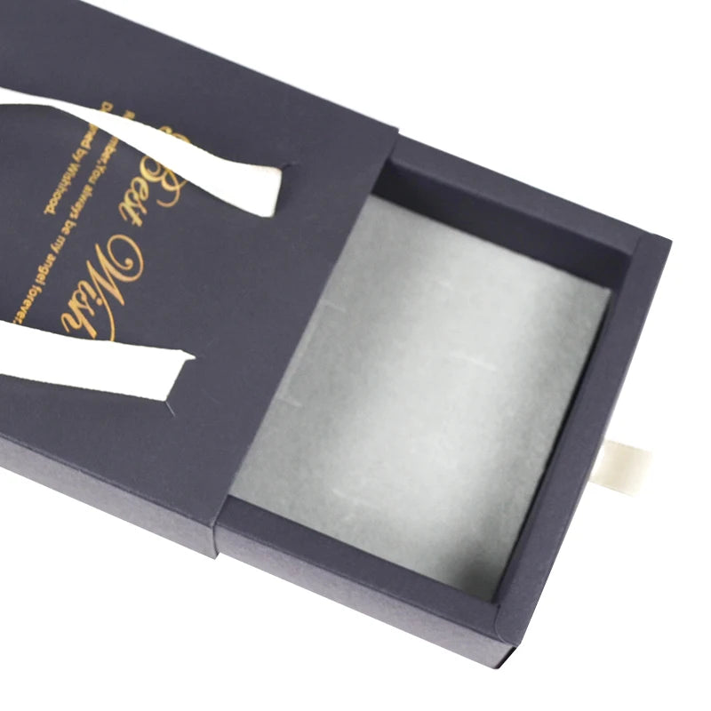 Customized Logo Jewelry Box Packaging Box Matte Green Drawer Customized Logo Jewelry Box Packaging Box Matte Green Drawer