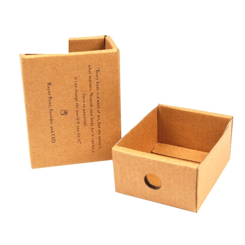 Custom Logo Printing Kraft Paper Drawer Box Ring Box Watch Custom Logo Printing Kraft Paper Drawer Box Ring Box Watch