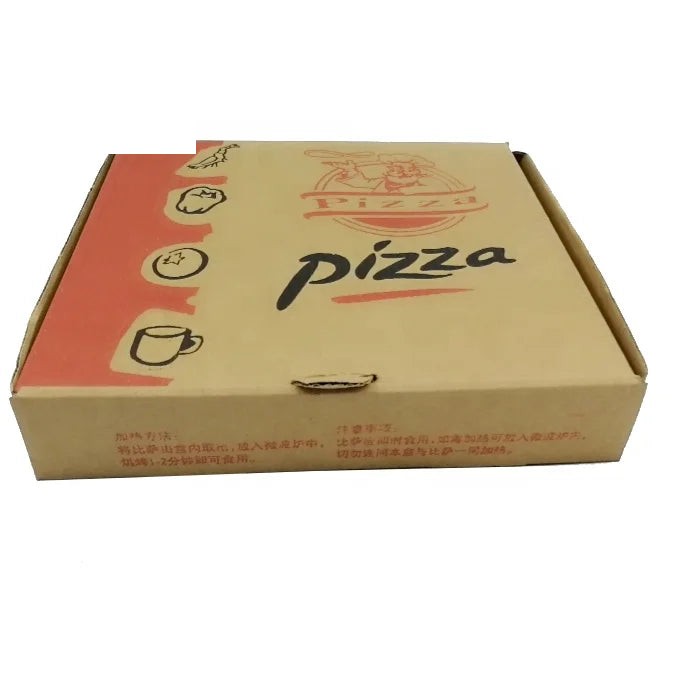 Custom Logo Corrugated Paper Box Pizza Carton
