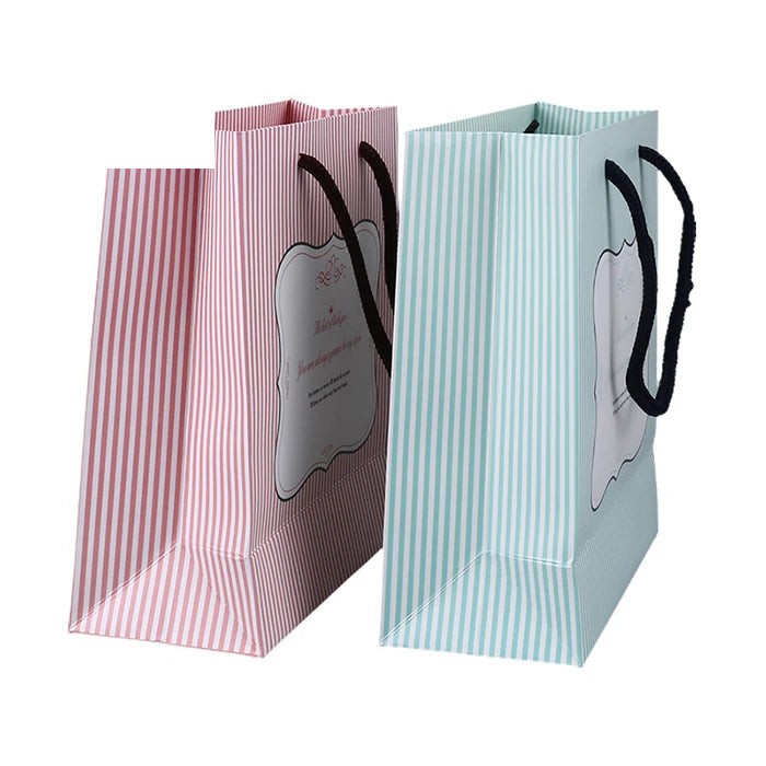 Luxury Customized Pink Art Paper Gift Bag Durable White Luxury Customized Pink Art Paper Gift Bag Durable White