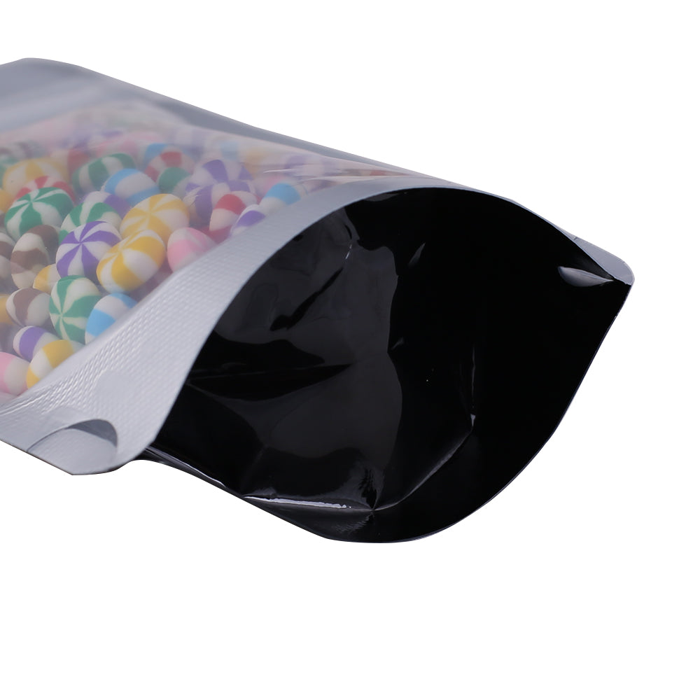 Single Side Heavy Duty Half Mirror Black Aluminum Stand Single Side Heavy Duty Half Mirror Black Aluminum Stand