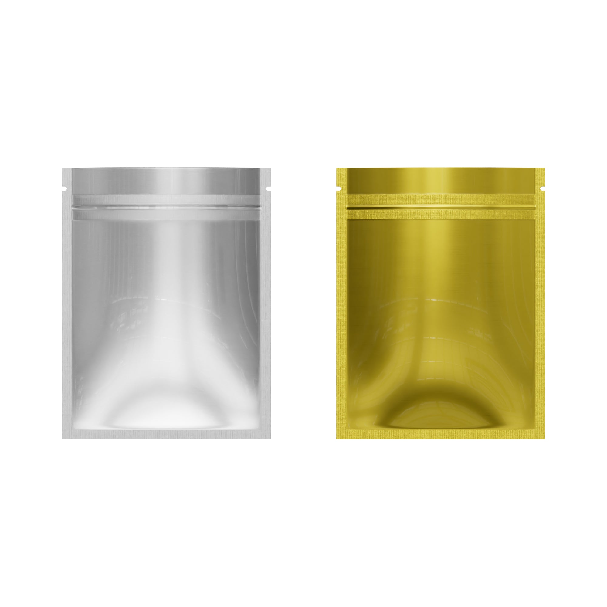Single-Sided Glossy Gold Rush Mylar Foil Smell Proof Flat