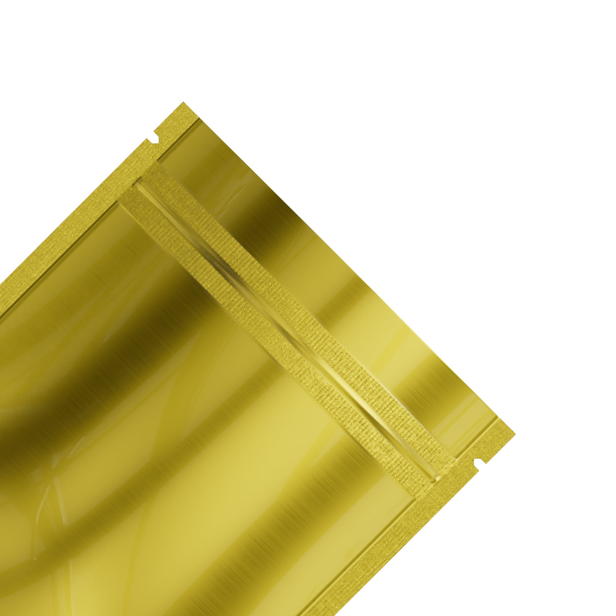 Single-Sided Glossy Gold Rush Mylar Foil Smell Proof Flat Single-Sided Glossy Gold Rush Mylar Foil Smell Proof Flat
