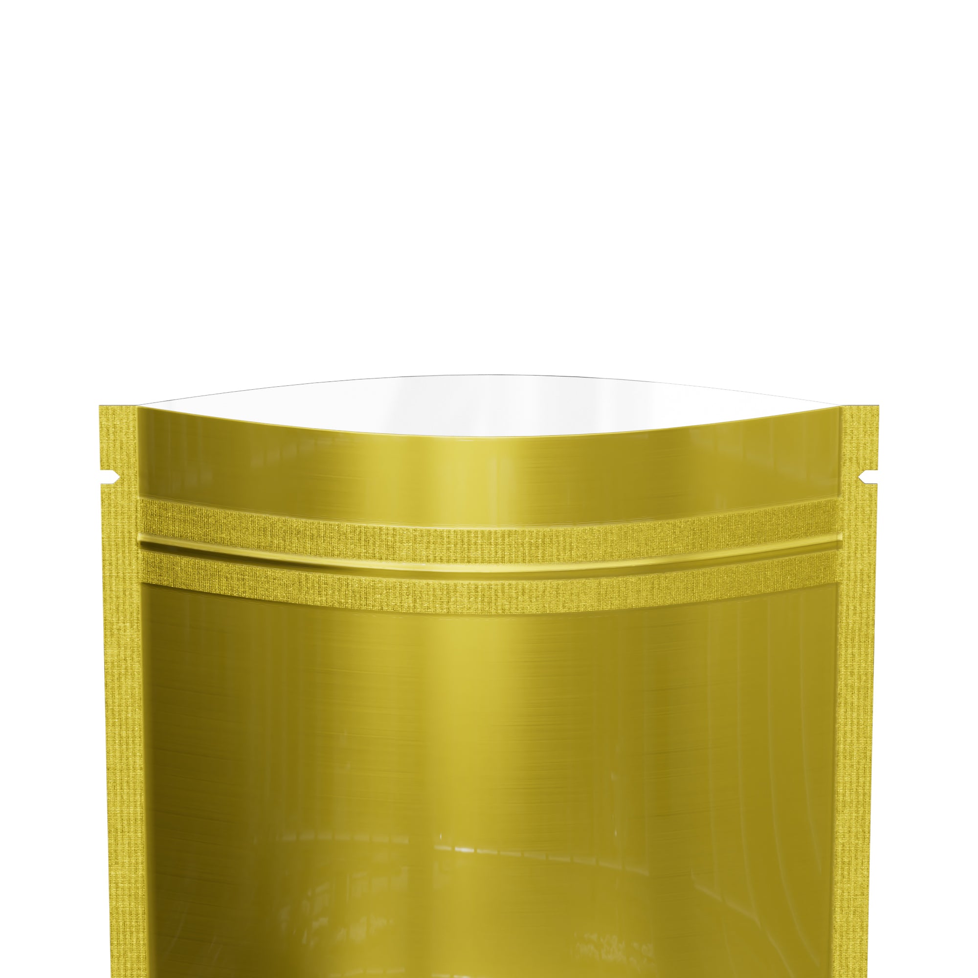 Single-Sided Glossy Gold Rush Mylar Foil Smell Proof Flat Single-Sided Glossy Gold Rush Mylar Foil Smell Proof Flat