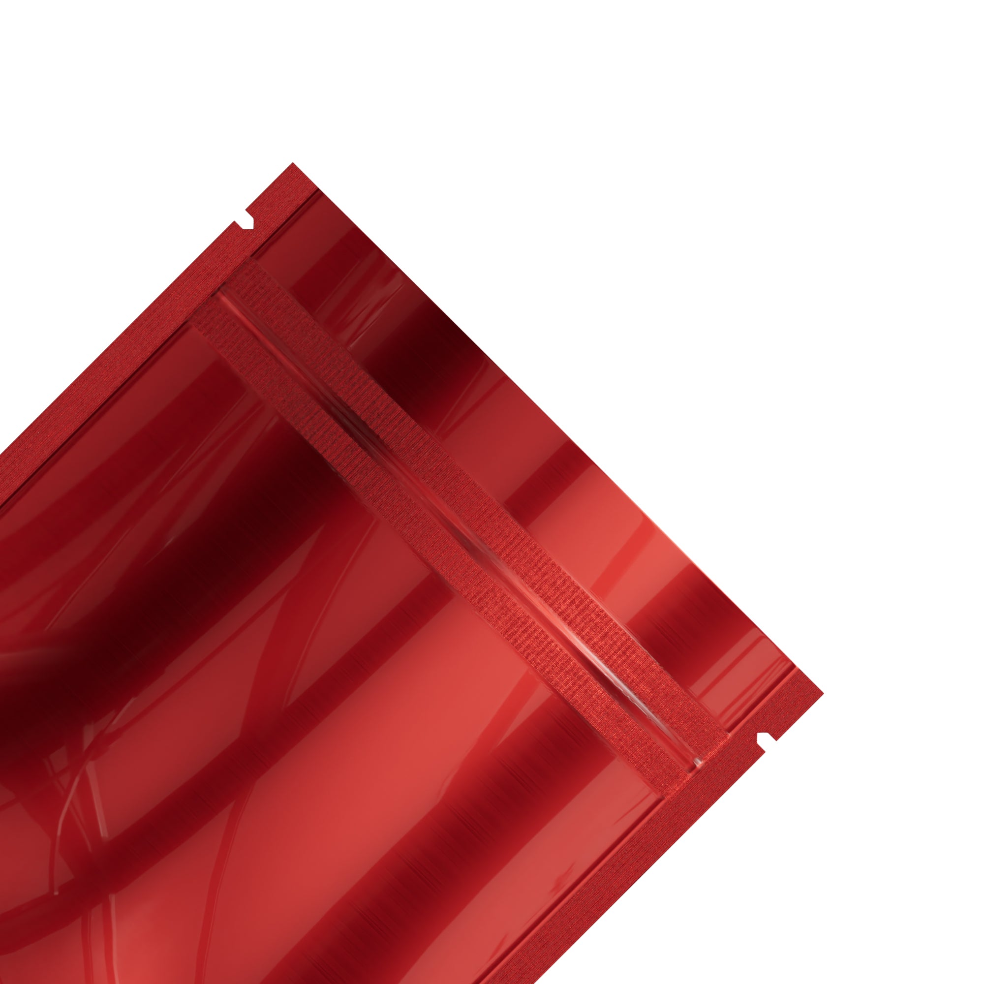 Single-Sided Glossy Heart Red Mylar Foil Smell Proof Flat Single-Sided Glossy Heart Red Mylar Foil Smell Proof Flat