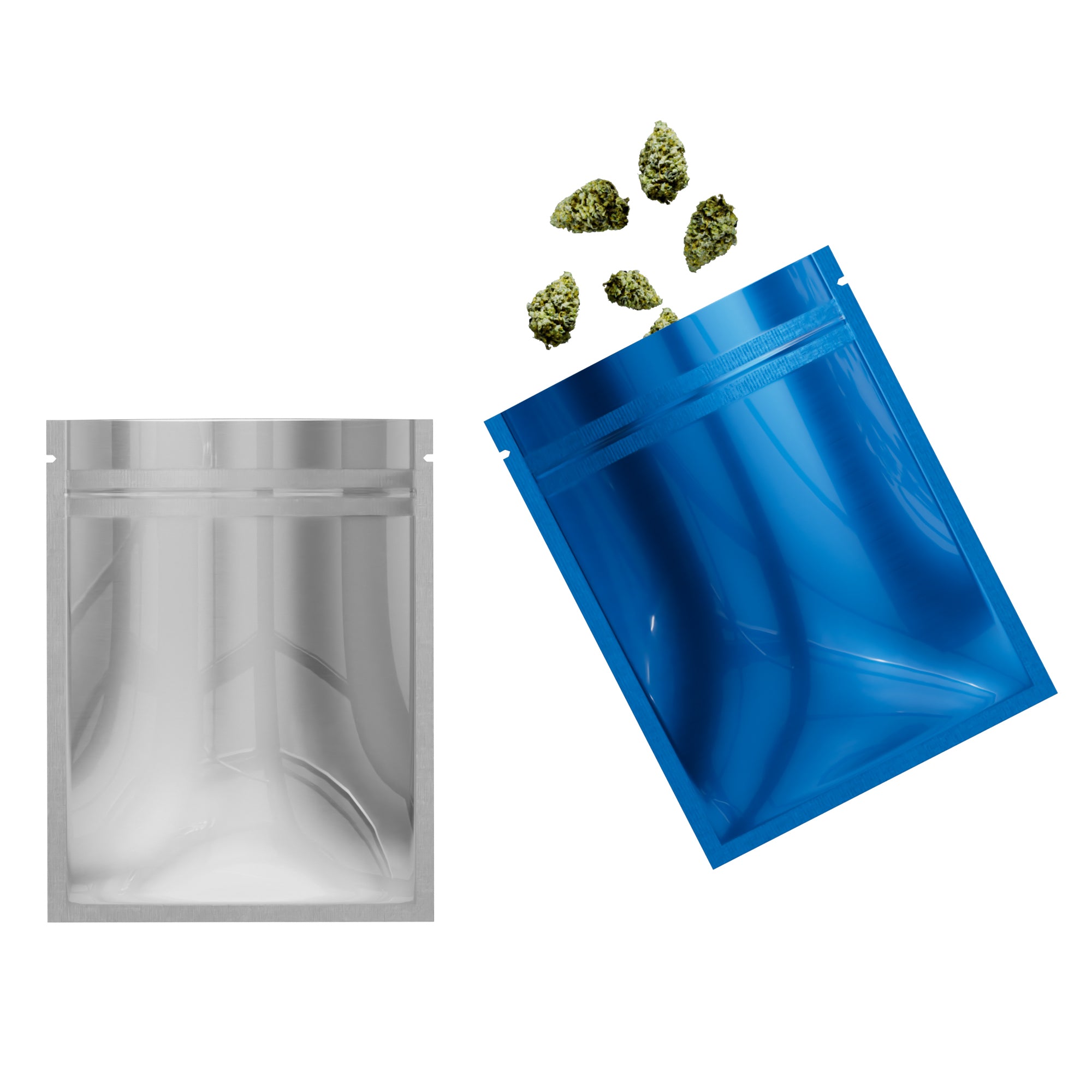 Single-Sided Glossy Lapis Lazuli Blue Mylar Foil Smell Proof Single-Sided Glossy Lapis Lazuli Blue Mylar Foil Smell Proof