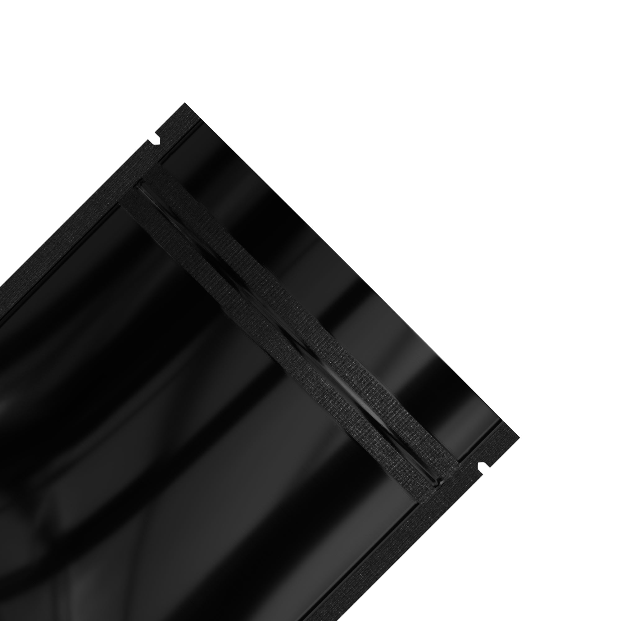 Single-Sided Glossy Mirror Black Mylar Foil Smell Proof Flat Single-Sided Glossy Mirror Black Mylar Foil Smell Proof Flat