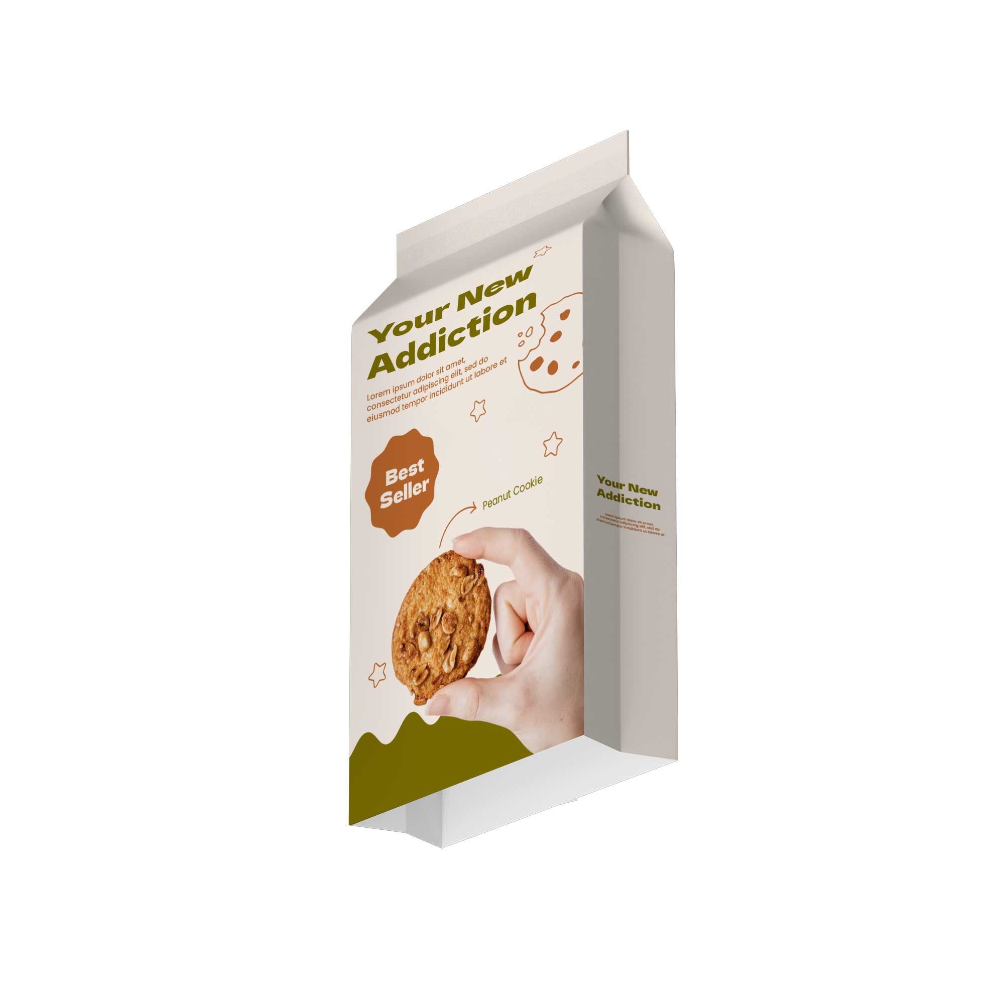 Stand-Up Ziplock Side Gusset Bag with Center Seal
