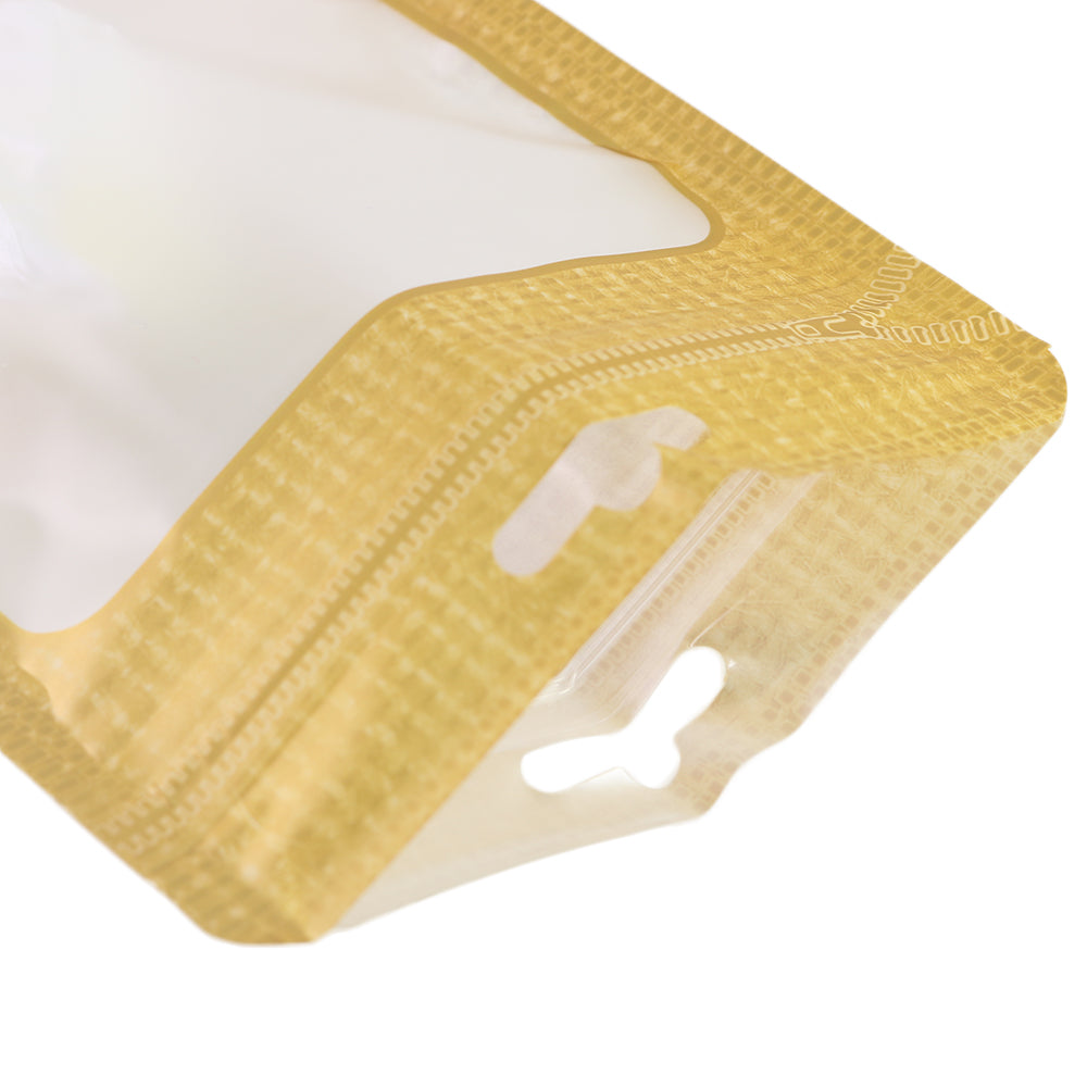 Translucent Woven Bordered Zipper Seal Flat Bags with Translucent Woven Bordered Zipper Seal Flat Bags with