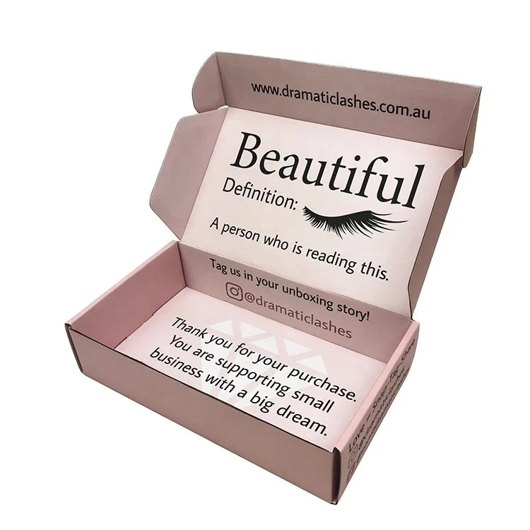Custom logo Empty White Eye Lash Box Simple and Custom logo Empty White Eye Lash Box Simple and