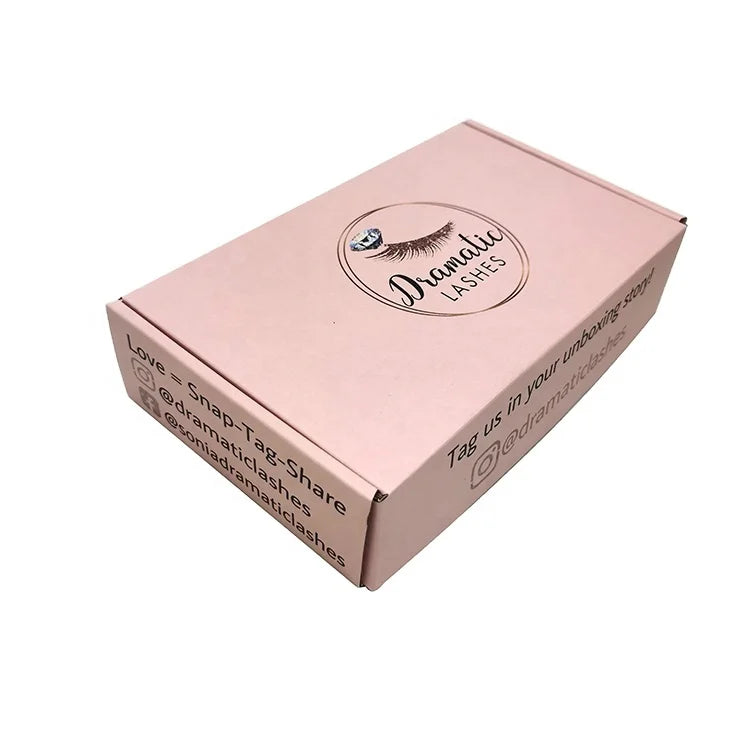 Custom logo Empty White Eye Lash Box Simple and Custom logo Empty White Eye Lash Box Simple and