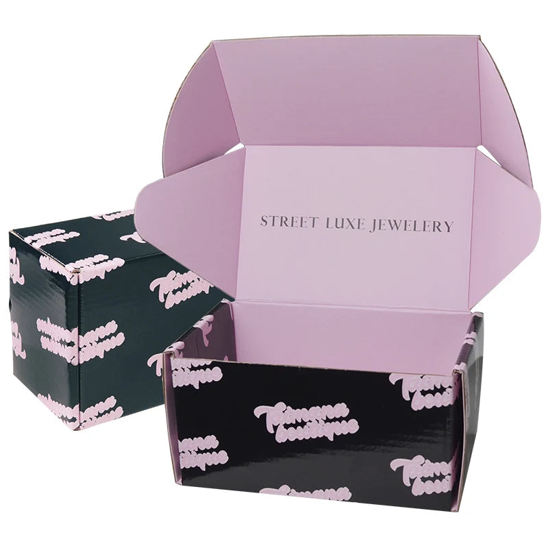 Customized Gift Corrugated Black Customized Gift Corrugated Black