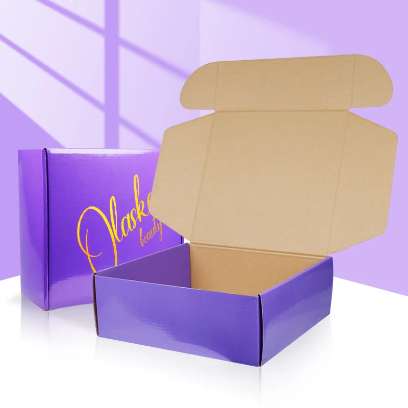 Luxury Exquisite Customized Gift Corrugated Purple Luxury Exquisite Customized Gift Corrugated Purple