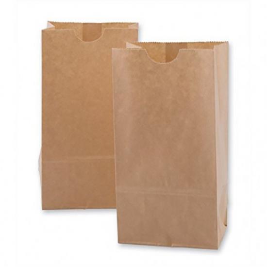 100% Recyclable Food Storage Packaging Brown Kraft Paper
