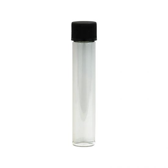 115 mm Glass Pre-Roll Tubes Child Resistant Black Cap 115 mm Glass Pre-Roll Tubes Child Resistant Black Cap