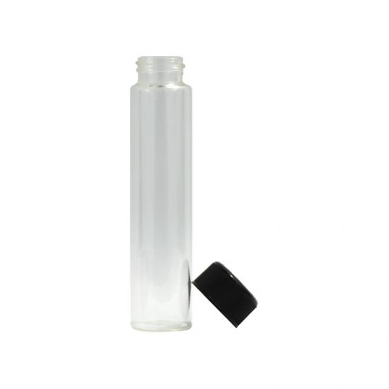 120 mm Hefty Glass Pre-Roll Tubes Child Resistant Black Cap 120 mm Hefty Glass Pre-Roll Tubes Child Resistant Black Cap