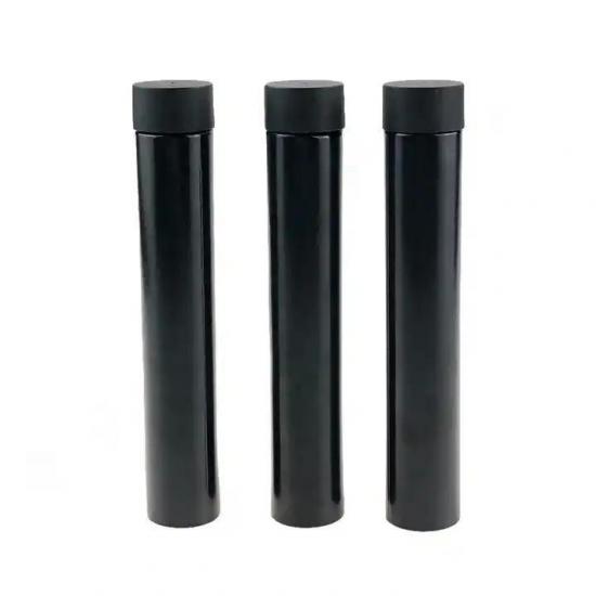 125mm Black PET Pre-roll Plastic Tube with 22mm Child 125mm Black PET Pre-roll Plastic Tube with 22mm Child
