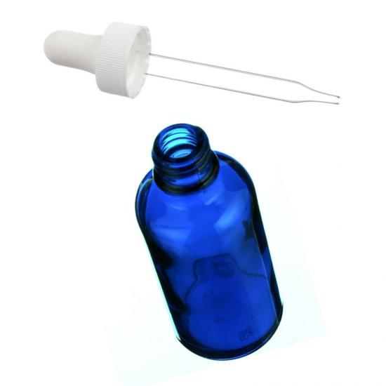 1oz Essential Oil Blue Medical Boston Glass Tincture Dropper 1oz Essential Oil Blue Medical Boston Glass Tincture Dropper