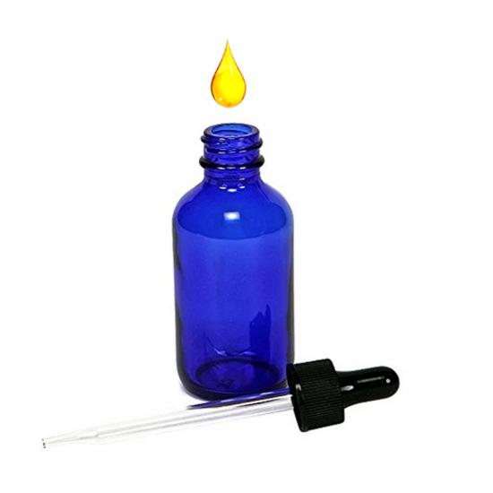 1oz Essential Oil Blue Medical Boston Glass Tincture Dropper 1oz Essential Oil Blue Medical Boston Glass Tincture Dropper