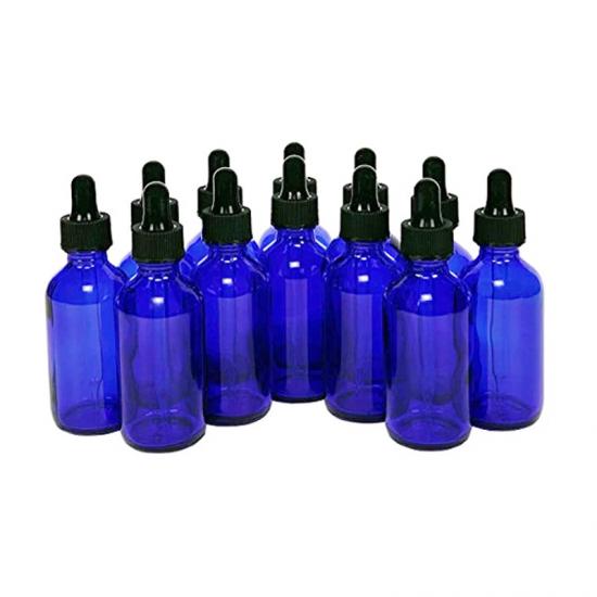 1oz Essential Oil Blue Medical Boston Glass Tincture Dropper 1oz Essential Oil Blue Medical Boston Glass Tincture Dropper