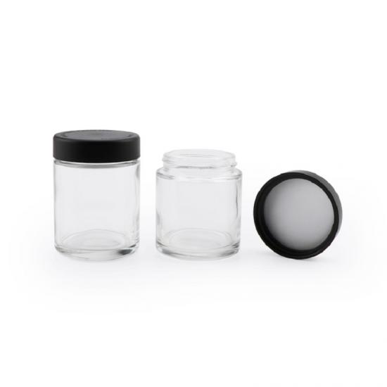 2oz Arch Clear Child Resistant Glass Jar with Child Proof 2oz Arch Clear Child Resistant Glass Jar with Child Proof