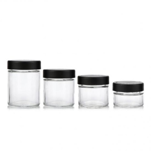 2 oz Glass Jar with Flat Child-Resistant Cap 2 oz Glass Jar with Flat Child-Resistant Cap